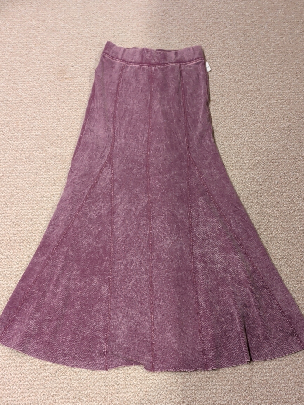 Knit Flared Mauve Women's Skirt